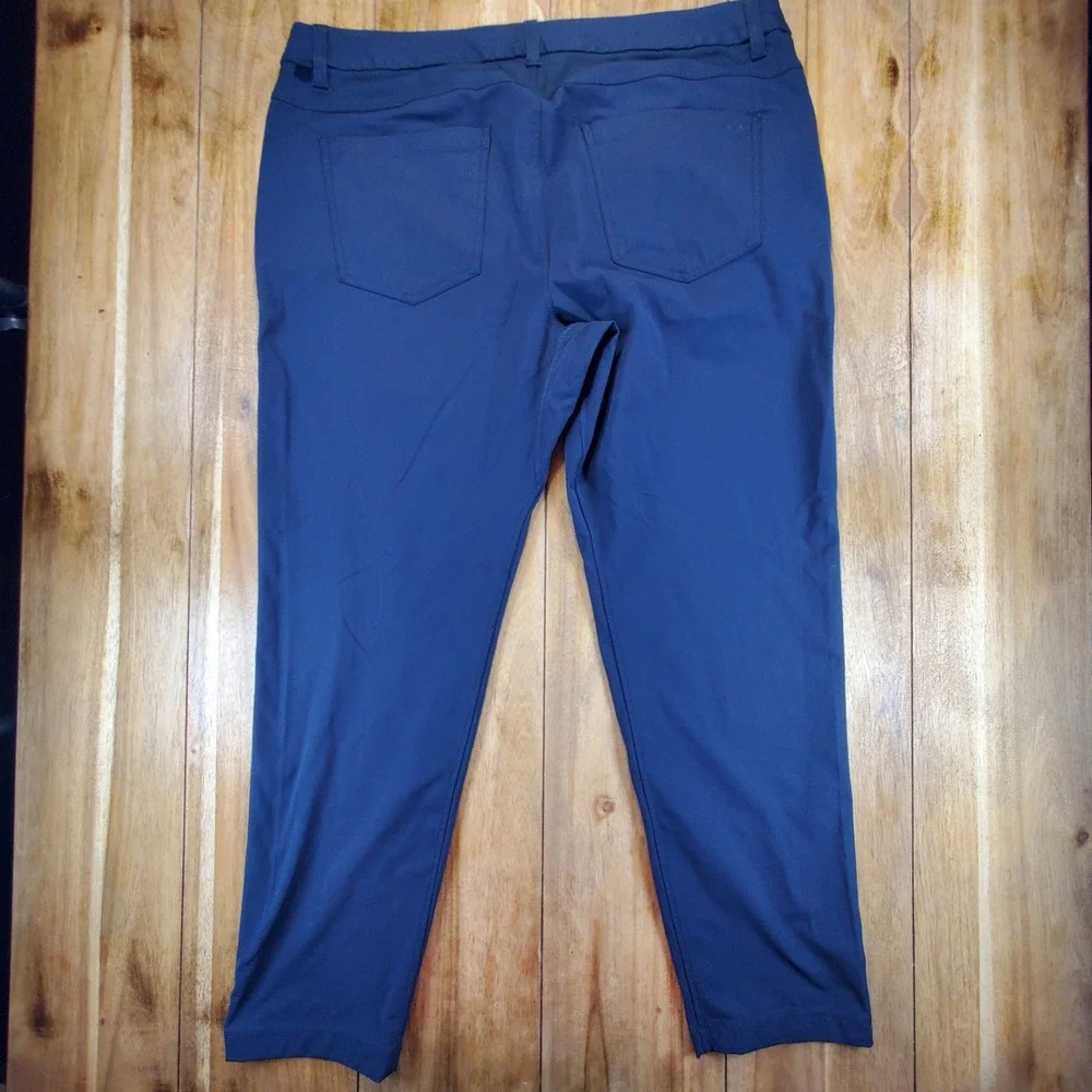 Lululemon ABC Classic-Fit Pant Mens 38x30 Navy Blue Recycled Polyester LM5ALWS